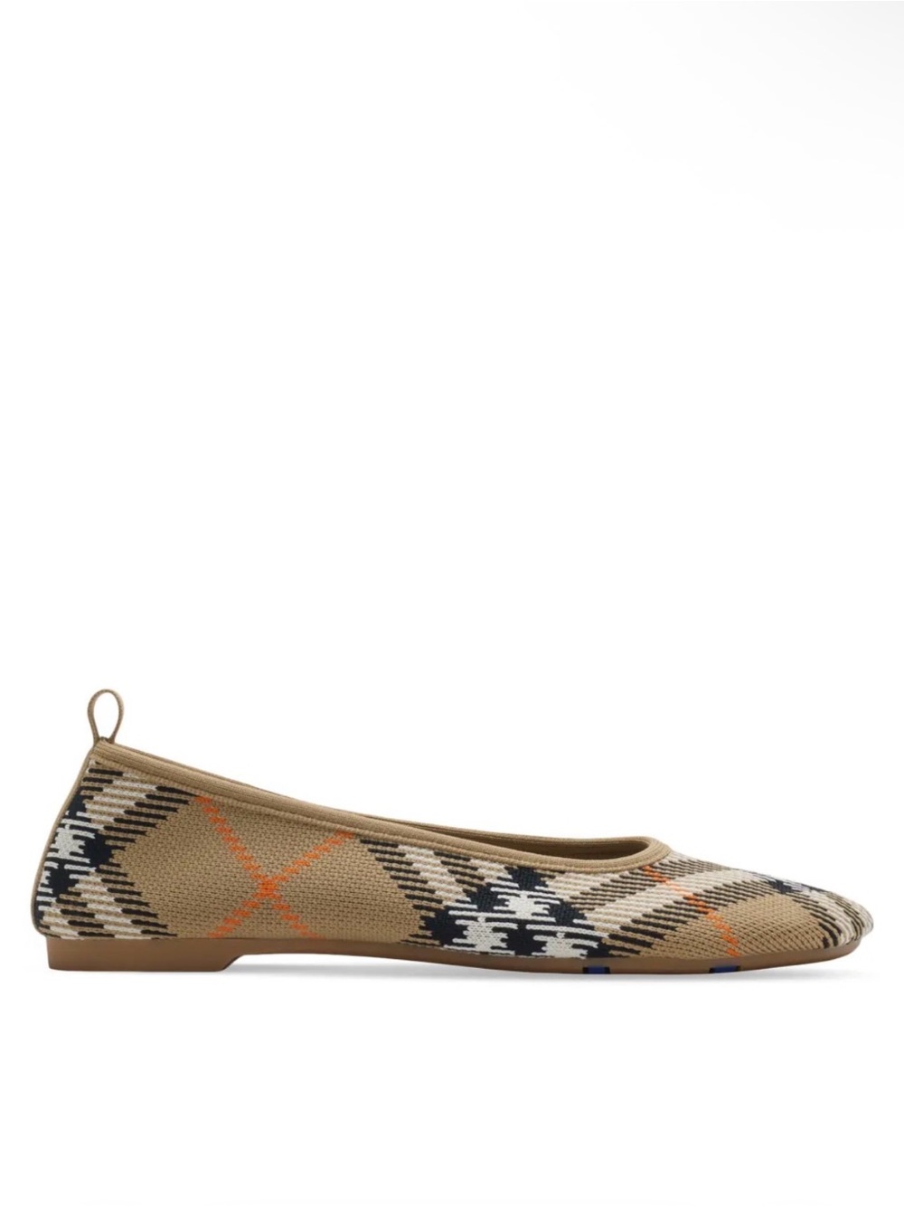 Burberry Check Knit Ballet Flat